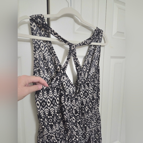 Ann Taylor LOFT Black and White Patterned Jumpsuit Size XS - Picture 5 of 11